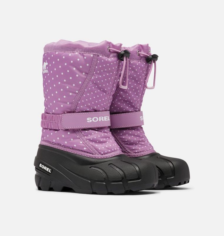 Sorel Çocuk Childrens Flurry™ Print - Kar Botu Mor/Siyah - 608-IOWLHF